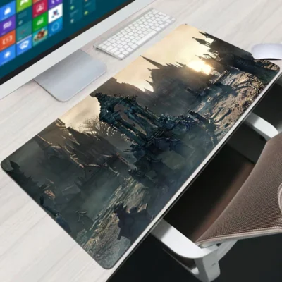 Bloodborne Desk Mat Mousepad Mouse Pad Large Xxl Gaming Pads Keyboards Protector Mause Accessories Mats Gamer 3 - Bloodborne UK Shop