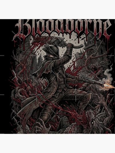 Alternative view of Hunter Onslaught Dark Fantasy Shower Curtain