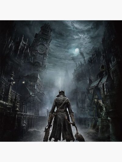 Alternative view of Bloodborne The Hunter In Syss Shower Curtain