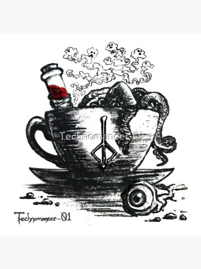 Alternative view of Bloodborne Latte Ink Tapestry