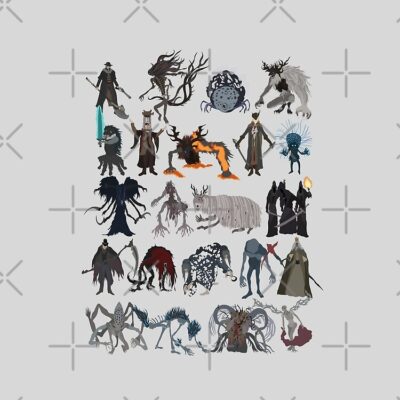 Alternative view of Bloodborne Bosses Tote Bag