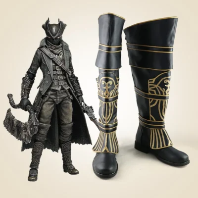 Alternative view of Bloodborne Hunter Shoes Cosplay Boots