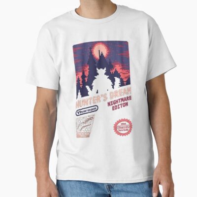 Alternative view of Retro Bloodborne Hunter Dream Nightmare T-shirt