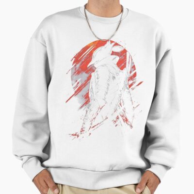 Alternative view of Gothic Beast Slayer Dark Fantasy Hunter Graphic Sweatshirt