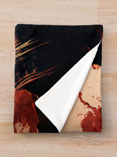 Alternative view of The Mask The Hunter Throw Blanket