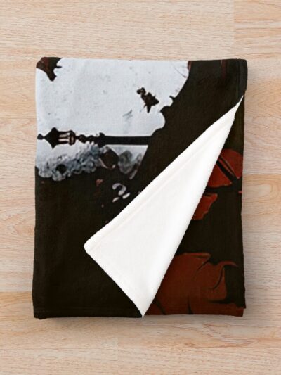 Alternative view of Red Sun The Hunter Throw Blanket